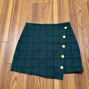 Forever 21 Green Plaid Skirt